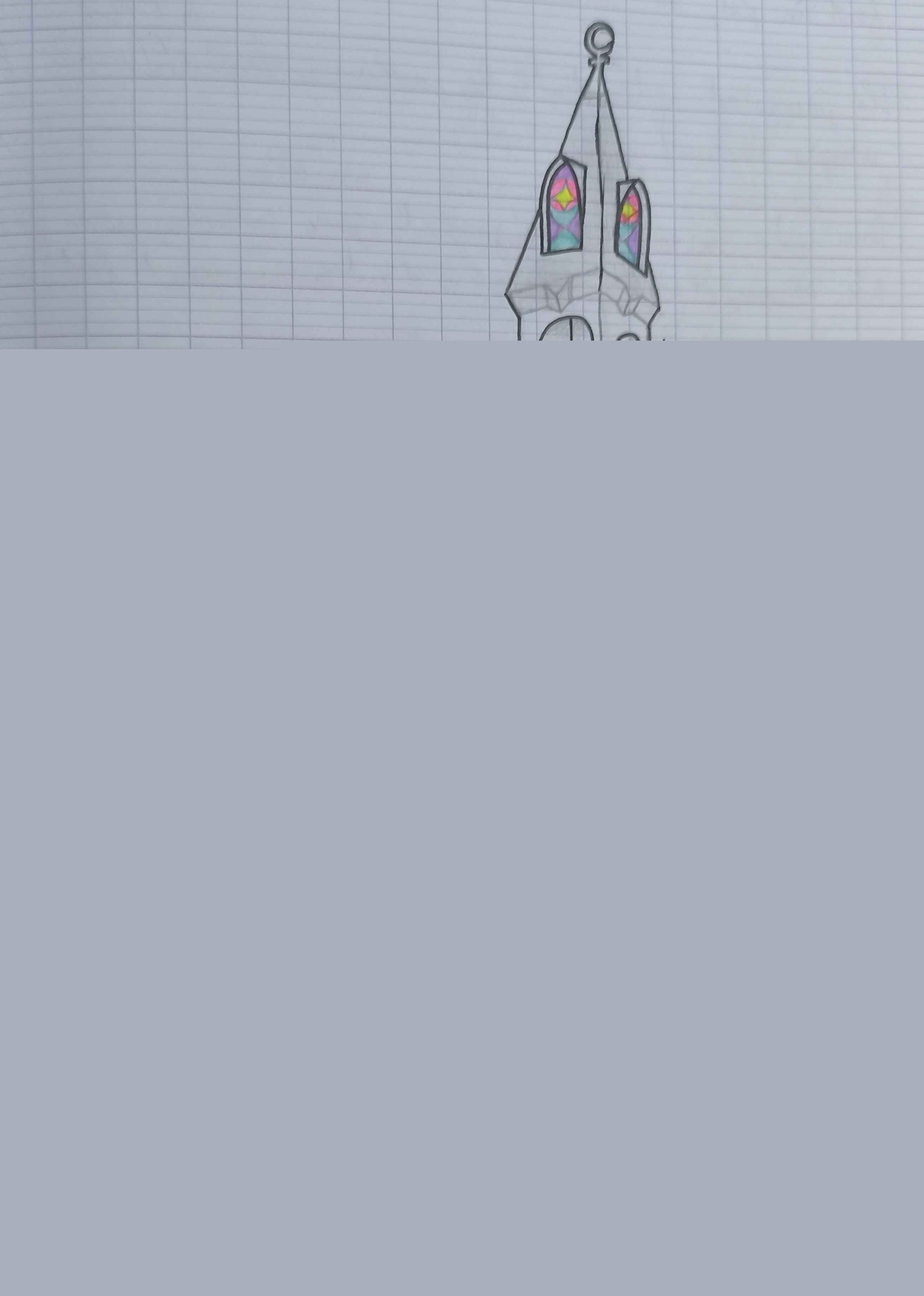 Drawing of a church